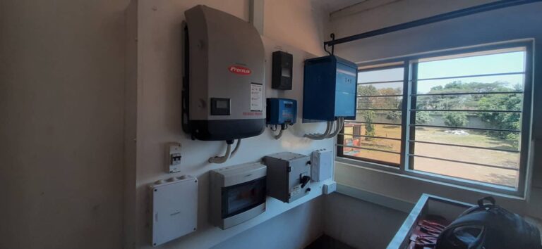 Kibaya hospital grid tie system for water filtration