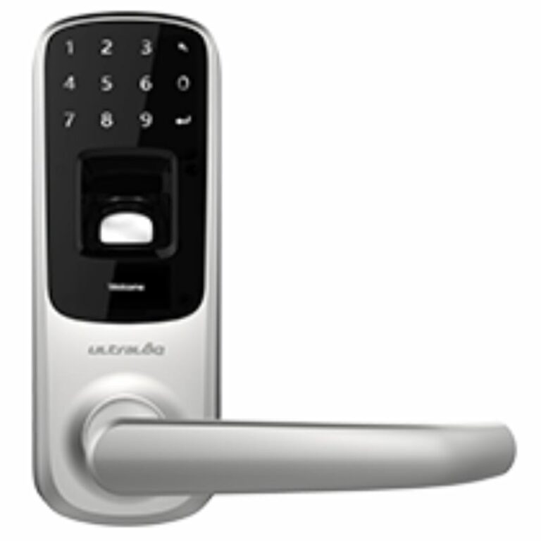 Ultraloq ul3 bt bluetooth enabled fingerprint and touchscreen smart lever lock