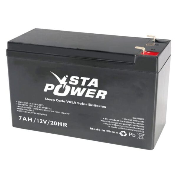 Zk teco vista power 7ah 12v lead-acid battery